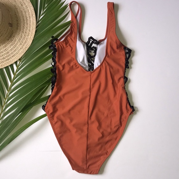 Swim One Piece Terracotta Orange Swimsuit Bathingsuit Poshmark